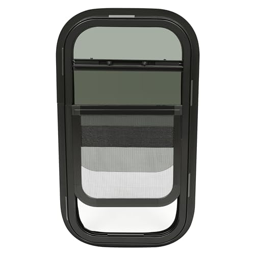 KUAFU RV Vertical Sliding Window 12" X 22" Camper Trailer Cargo Tinted Rv - size: 1Pcs