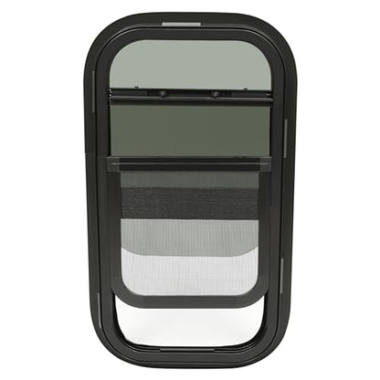 KUAFU RV Vertical Sliding Window 12" X 22" Camper Trailer Cargo Tinted Rv - size: 1Pcs