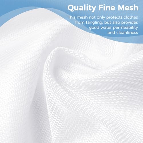 BAGAIL Laundry Bags Mesh Wash Bag for Intimates Lingerie and Delicates,6Pcs(3L,3M) - color: Pearl White-Fine Mesh, size: 3L,3M
