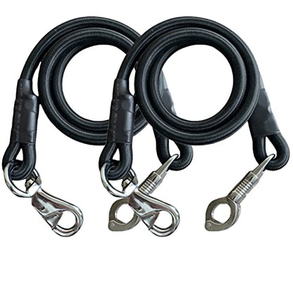 Majestic Ally Bungee Horse Trailer, Black - color: Black, size: 36 inch