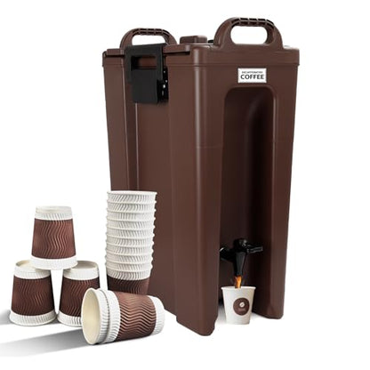 YUANHAO 5 Gallon Insulated Beverage Dispenser with Spigot - size: 5 GAL