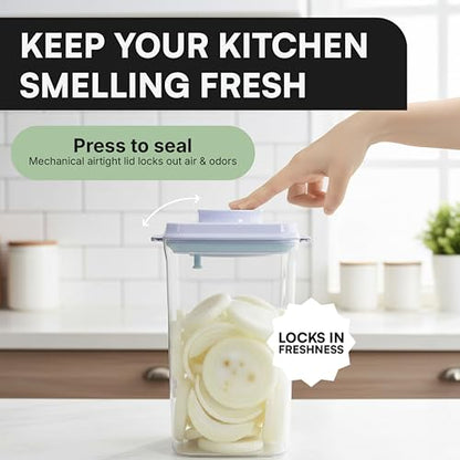 Bop Top Airtight Food Storage Containers | Pop-Top Lid | 16.5 Cups / 135 Oz | kitchen canister set, for flour, sugar, snacks, pasta, baking - color: Single: 135 oz