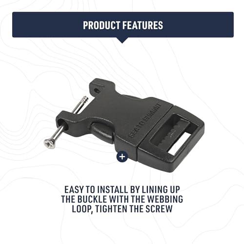 Sea to Summit Field Repair Buckle, Side Release 1 Pin, 3pk, 15mm / 5/8in - style: 15mm / 5/8in
