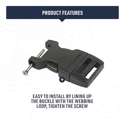 Sea to Summit Field Repair Buckle, Side Release 1 Pin, 3pk, 15mm / 5/8in - style: 15mm / 5/8in
