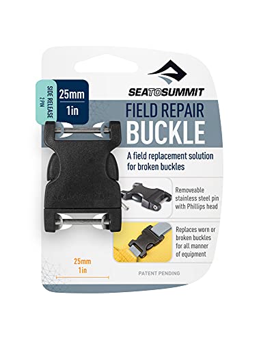 Sea To Summit 2 Pin Field Repair Side Release Buckle - color: Black (Black), size: 25 mm