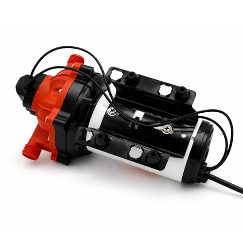 SEAFLO 55 Series 115V AC Automatic Demand Diaphragm Pump – 5.0 GPM, 60 PSI, 5-Chamber Self-Priming Water Pump w/Power Plug for Outlet, RV, Marine & Off-Grid Water Systems, 4-Year Warranty - style: 5.0 GPM | 115V
