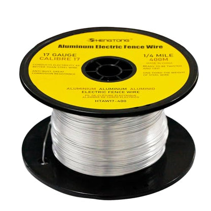 17 Gauge Aluminum Electric Fence Wire 1312ft for Garden & Chicken - size: 1/4 Mile