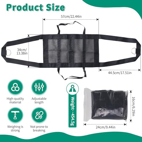 Calf Sling for Weighing Animals Adjustable Straps Goat Sling Assist Weight Scale for Baby Calf, Lamb, Alpaca, Pig, Dog (Black-CZD)