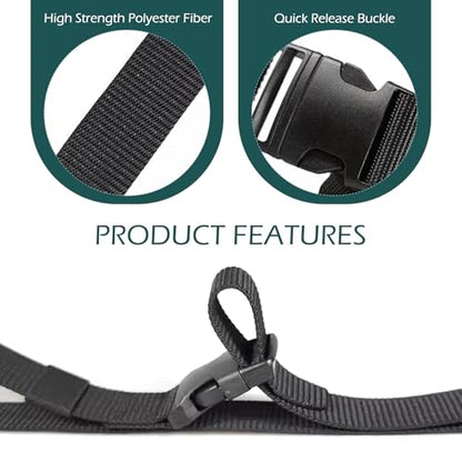 2 PCS Car Battery Tie Down Straps, 39 Inch Battery Hold Down Strap with Adjustable Buckle, Multi-Purpose Nylon Securing Strap, Universal for Cars, Trucks, Boats, Luggages (Black)