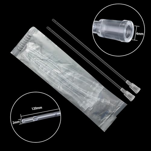 3ml Luer Lock Syringe with Cap and Soft Plastic Tube, Pack of 30 - size: 3ml - 2.0mm Tube