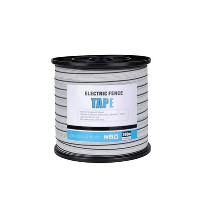 Electric Fence Tape 1 inch, Electric Fence Poly Tape 6ss Conductors 656' - color: 1 in, size: 656 FEET