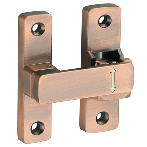 Mooche Barn Door Lock, 90/180 Degree Flip Door Lock Latch, Rustic Red | Protecting Safety Sliding Gate Latches Heavy Duty Hardware Door Latch for Barn Garden Fence Window Bathroom Cabinet - color: Rustic Red