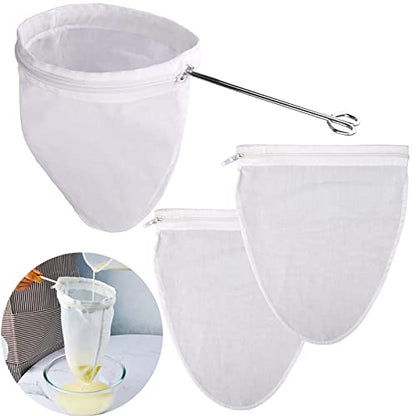 WMKGG Ultra Fine Mesh Strainer Bags, Reusable Filter Bags - size: Large Size