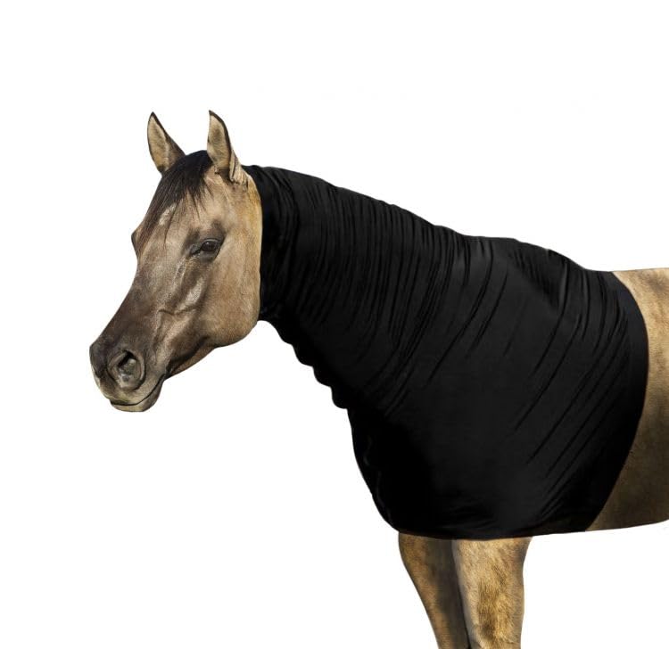 Showman Form Fitting Breathable Lycra Faceless Hood w/Full Zipper - size: Medium