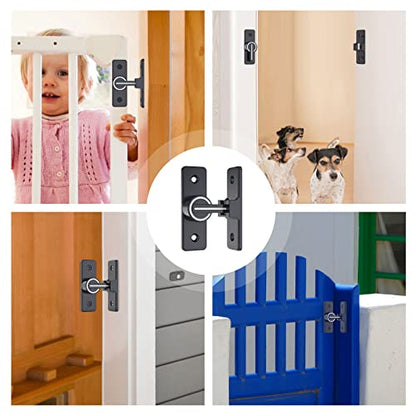 Barn Door Lock Hardware, 90 Degree Flip Latch Privacy Lock, Luminous-2PCS | Heavy Duty Zinc Alloy Sliding Barn Door Latch for Bathroom, Bedroom, Closet, Garage, Shed and Gate - color: Luminous-2PCS