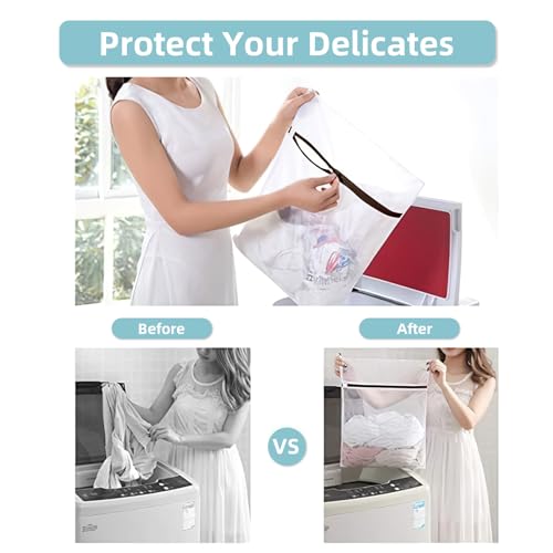 GOGOODA Mesh Laundry Bags for Delicates Durable Protective Wash Bags - size: S,M,L