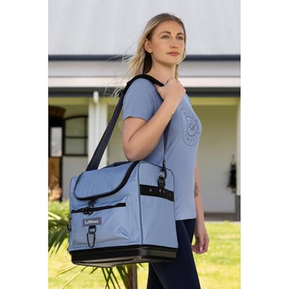 LeMieux Elite Pro Grooming Bag - Horse Grooming Bag - Strong Waterproof Denier Outer - Padded Adjustable Shoulder Strap - One Size - color: Powder Blue