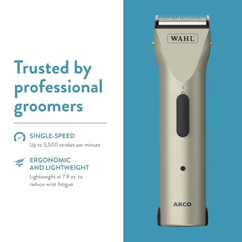 Wahl Professional Animal Arco Cordless Clipper Kit, 8786-452, Champagne - color: Champagne