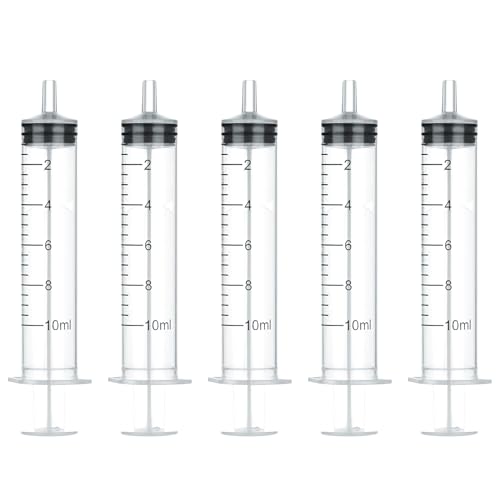 10ml Disposable Luer Slip Syringes Without Needles, 10-Pack - style: 10ml