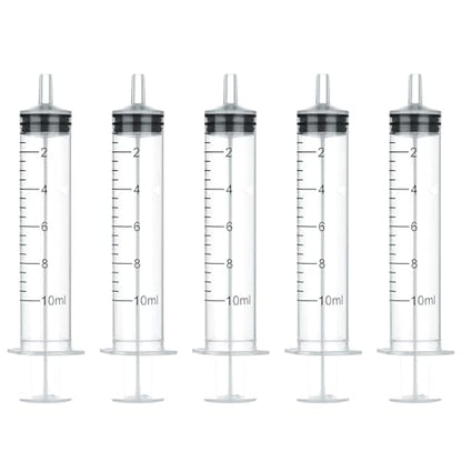 10ml Disposable Luer Slip Syringes Without Needles, 10-Pack - style: 10ml