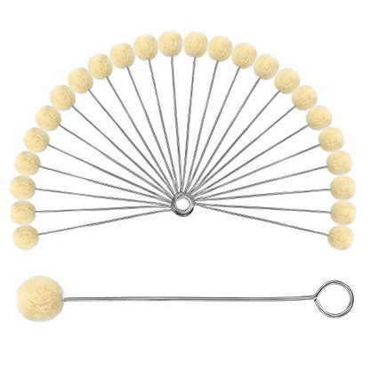 BUTUZE 25 Pcs Wool Daubers, Ball Brush Leather Dye Tool - size: 25 Pcs