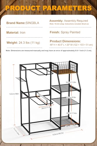 Saddle Rack with Storage, Heavy Duty Stand for Western & English Saddles