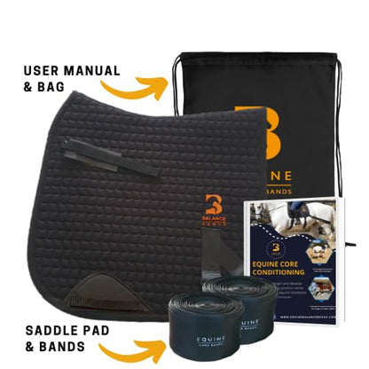 Core Conditioning Saddle Pad & Band System for Horses - style: Dressage