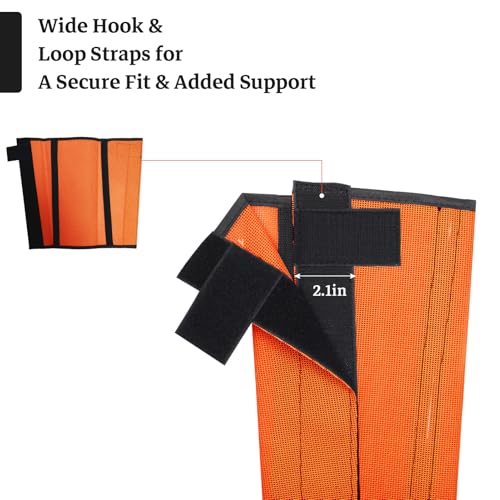 Mesh Horse Fly Boots, Set of 4, Orange - color: Orange