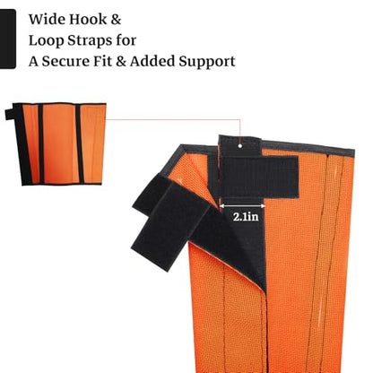 Mesh Horse Fly Boots, Set of 4, Orange - color: Orange