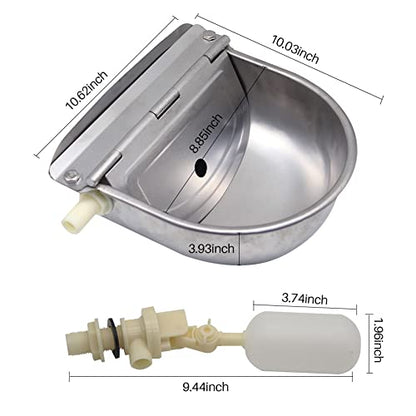 Automatic Livestock Waterer for Cattle, Dogs, Chicken, 304 Stainless Steel