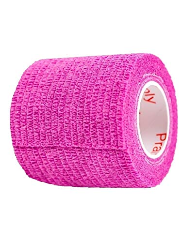 2 Inch Self Adhesive Bandage Wrap & Athletic Tape - 24Pk, Fuchsia - color: Fuchsia, size: 24 Rolls