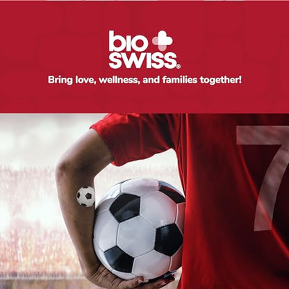BioSwiss Bandages, Soccer Ball Shaped Self Adhesive Bandage Set, Latex Free, Sterile Wound Care, 24 Count - size: 24-Count Box, style: Soccer