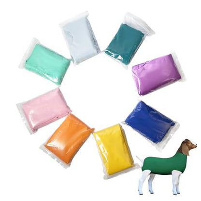 Spandex Goat Tube for Show Goats - Show Livestock Supplies: Goat Covers & Blankets (Dark Green, Large) - color: dark green, size: Large