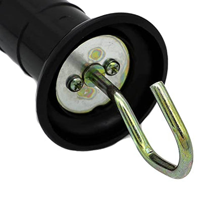 Plastic Electric Fence Spring Gate Handle with Insulators,Black - style: 2BlackMB+084