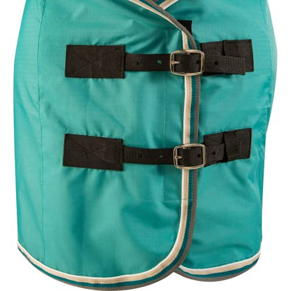 Classic Equine Classic Stable Sheet with Open Front, Turquoise, Small (CENS22TQS) - color: Turquoise, size: Small