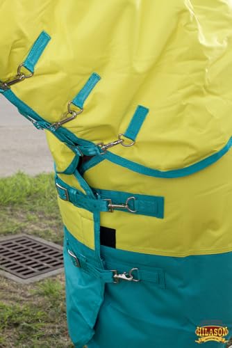 HILASON 1200D Winter Waterproof Turnout Horse Blanket Belly Wrap Neck Cover - size: 72 In
