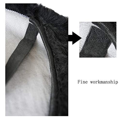 Western Merino Sheepskin Saddle Seat Saver Wool Saddle Cover Fleece Horse Pad