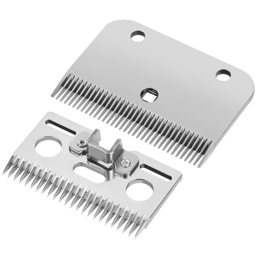 Horse Clippers Replacement Blades, Professional Stainless Steel Clipper Blades for Horse Equine Goat Pony Cattle, 35-Teeth