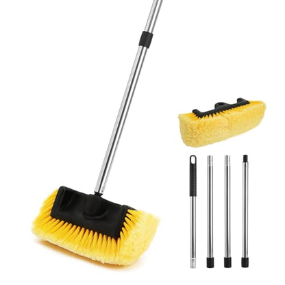 Yocada Five-Sided Car Wash Brush with 61" Long Handle No Scratch