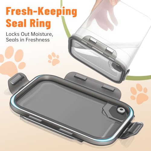 ZooZoo Dog Treat Container, Airtight Pet Food Storage, BPA-Free, 3 Pack
