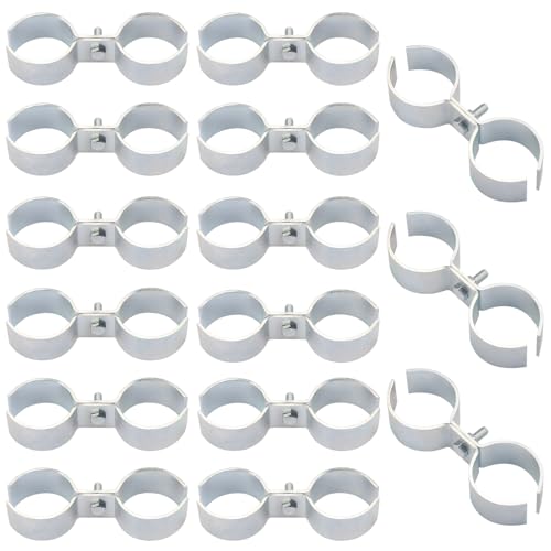15 Packs 1-1/2 Kennel Clamps, Saddle Clamps, Dog Kennel Clamps, by GENHAKON - size: 15 Packs 1-1/2 Inch