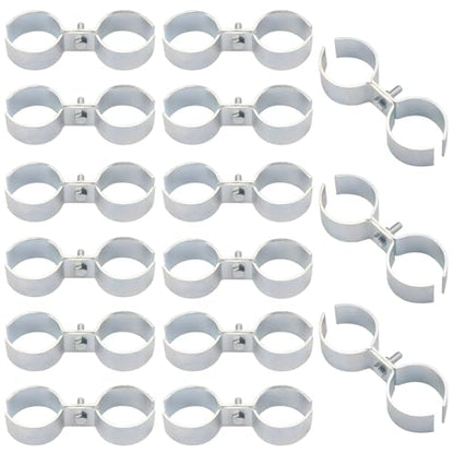 15 Packs 1-1/2 Kennel Clamps, Saddle Clamps, Dog Kennel Clamps, by GENHAKON - size: 15 Packs 1-1/2 Inch
