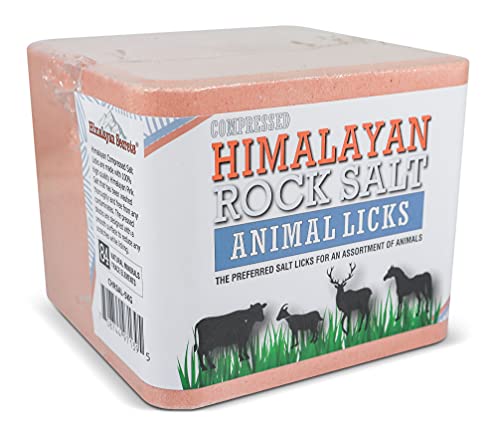 Himalayan Secrets Compressed Salt Lick for Livestock & Wildlife, 11 lb - size: 11 Pound (Pack of 1)