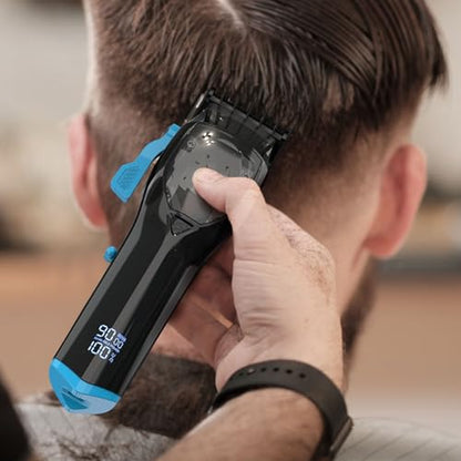 HUMMINGBIRD MK10 Pro Series Cordless Hair Clippers – 9,000 RPM Brushless Motor, DLC Blade, USB-C Rechargeable, Super Torque, Professional Barber Clippers, Haircut Kit, Includes Barber Cape & Comb