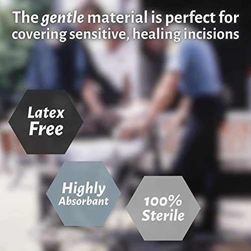 Vakly ABD Pads 5x9 Sterile – Abdominal Combine Gauze Pads, High Absorbency Non-Adherent Wound Dressing for Heavy Drainage & First Aid, Individually Wrapped