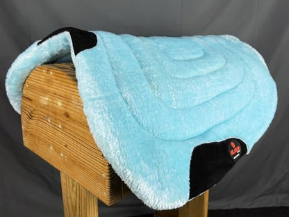 HILASON Western Endurance All Purpose Horse Fleece Saddle Pad - color: Turquoise