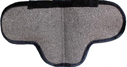 CHALLENGER Australian Horse Wool Felt Premium Shaped Trail Rider Comfort Pad Black 109SP565 - color: Green