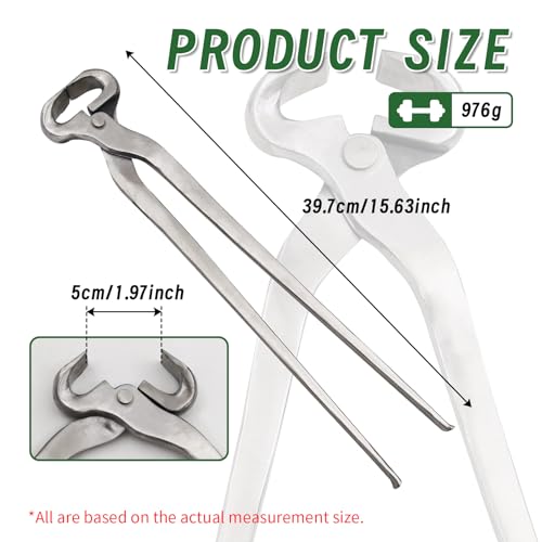 15 Inch Stainless Steel Horse Hoof Nipper Heavy-Duty Hoof Trimmer Cutter