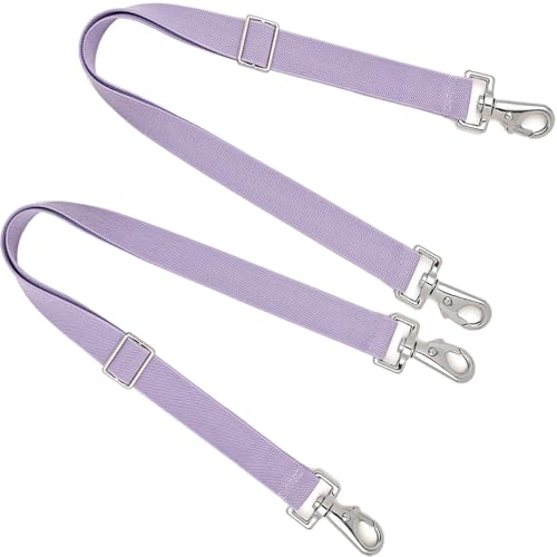 Premium Horse Blanket Sheet Leg Straps, Replacement Stretchy Belly Strap with Double Swivel Snaps, Adjustable Elastic Length from 24 to 42 Inch Winter Blanket - color: Purple