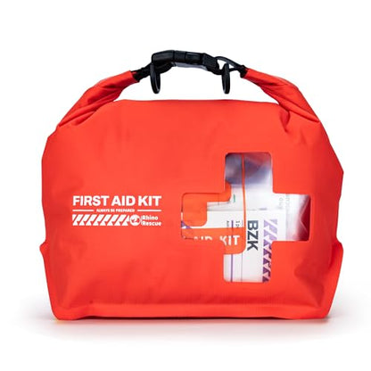 RHINO RESCUE Bundle - Pet First Aid Kit, Emergency Medical Supplies for Dogs & Cats, Safety Essentials Pack with Thermometer+Waterproof First Aid Kit, Lightweight Boat Dry Bag